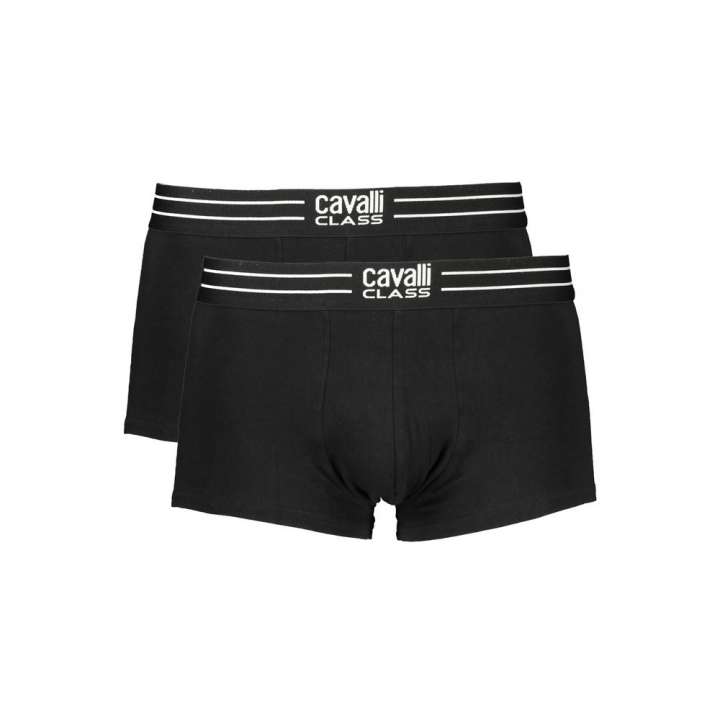 Priser på Cavalli Class Black Cotton Underwear