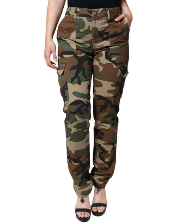 Priser på Dolce & Gabbana Multicolor Camouflage Cargo Pants