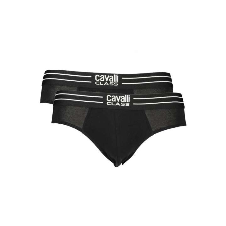 Priser på Cavalli Class Black Cotton Underwear