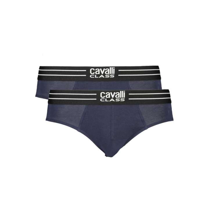 Priser på Cavalli Class Blue Cotton Underwear