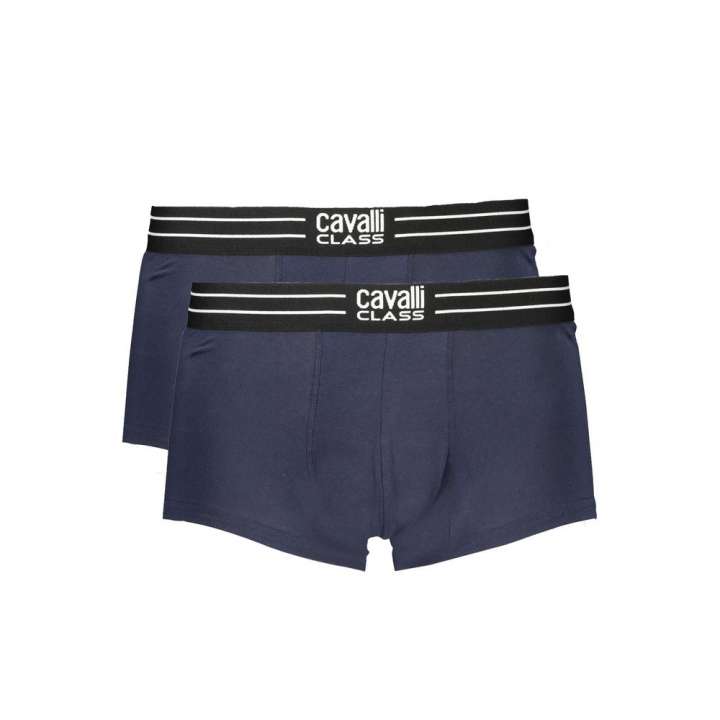 Priser på Cavalli Class Blue Cotton Underwear