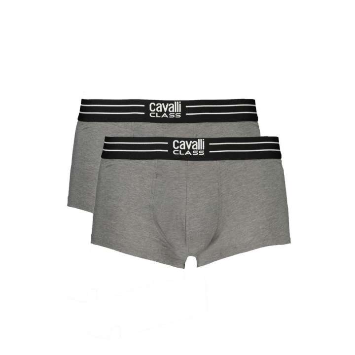 Priser på Cavalli Class Gray Cotton Underwear