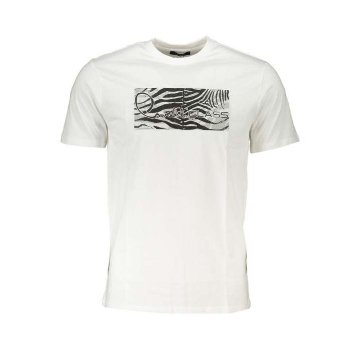 Priser på Cavalli Class White Cotton T-Shirt