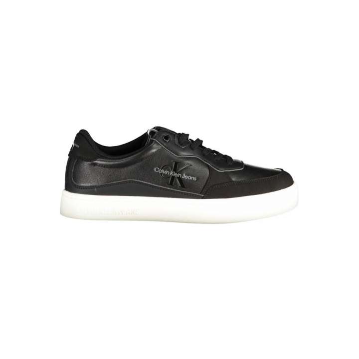 Priser på Calvin Klein Sleek Black Sports Sneakers with Contrast Details