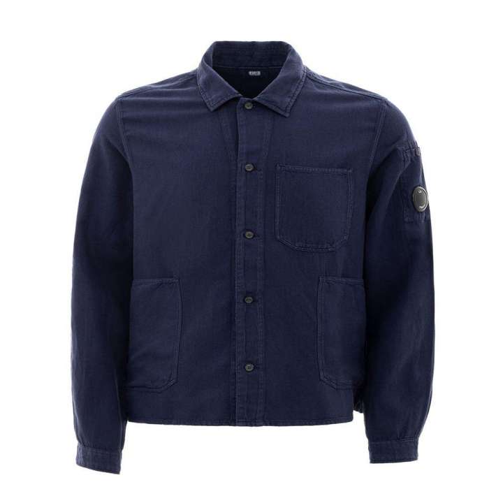 Priser på C.P. Company Blue Bomuld Shirt