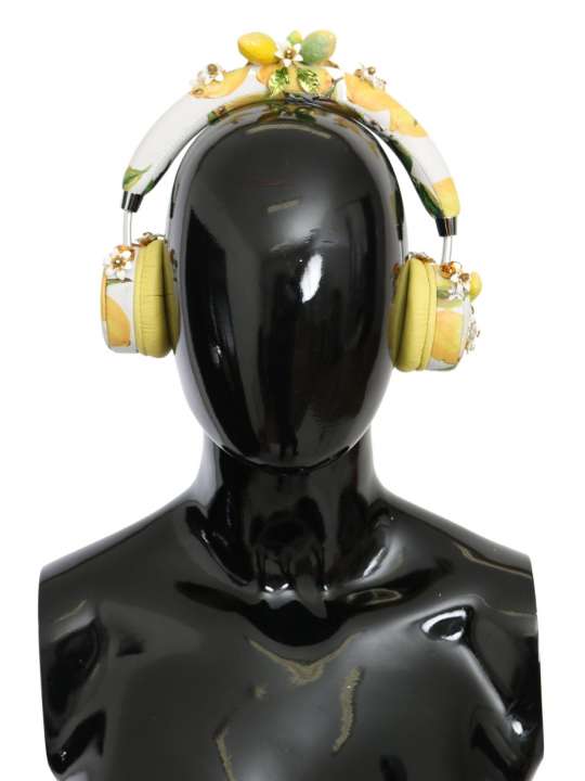 Priser på Dolce & Gabbana Glamorous Gold-Embellished Leather Headphones