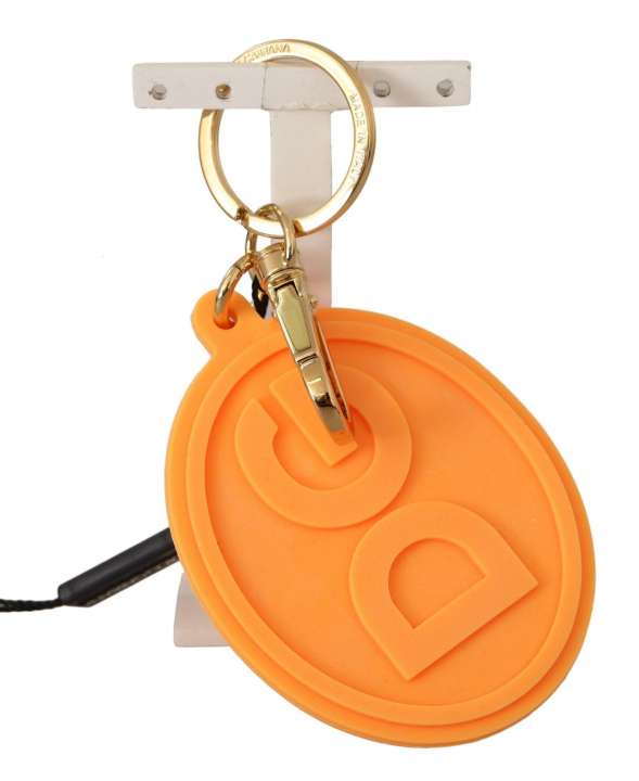 Priser på Dolce & Gabbana Stunning Orange Gold Keychain & Bag Charm