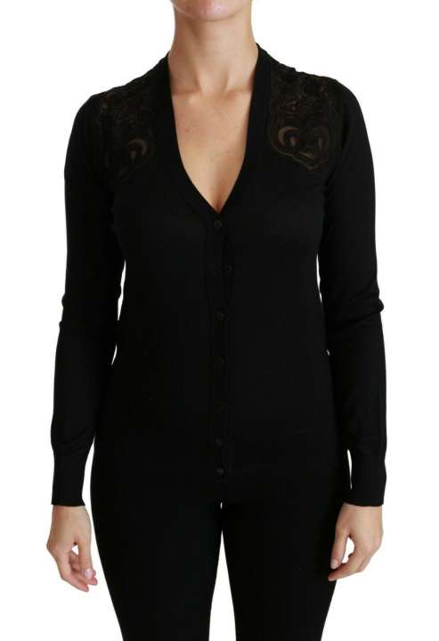 Priser på Dolce & Gabbana Alluring Silk Blend Lace Cardigan