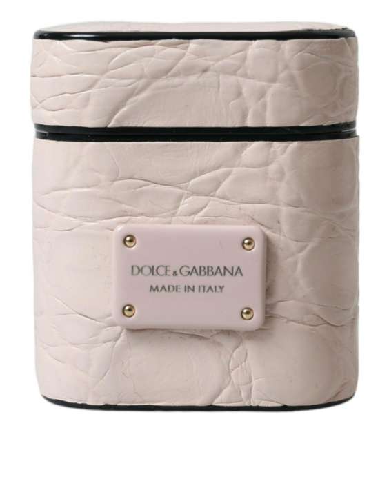 Priser på Dolce & Gabbana Elegant Light Pink Leather Airpod Case