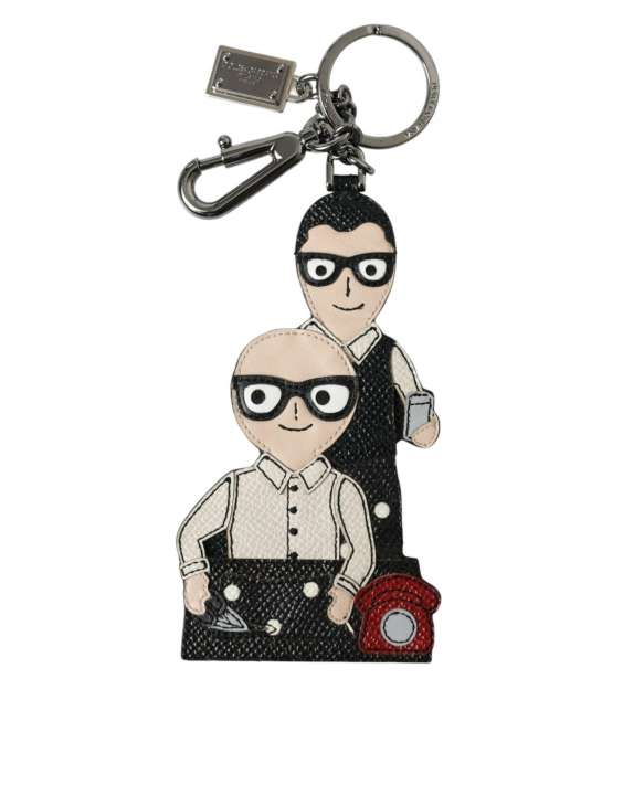 Priser på Dolce & Gabbana Elegant Multicolor Leather Keychain