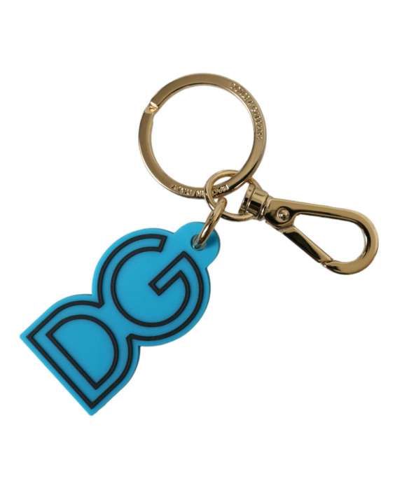 Priser på Dolce & Gabbana Elegant Blue & Gold Keychain Accessory