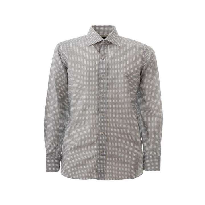 Priser på Tom Ford Elegant Cotton Gray Shirt for Herre