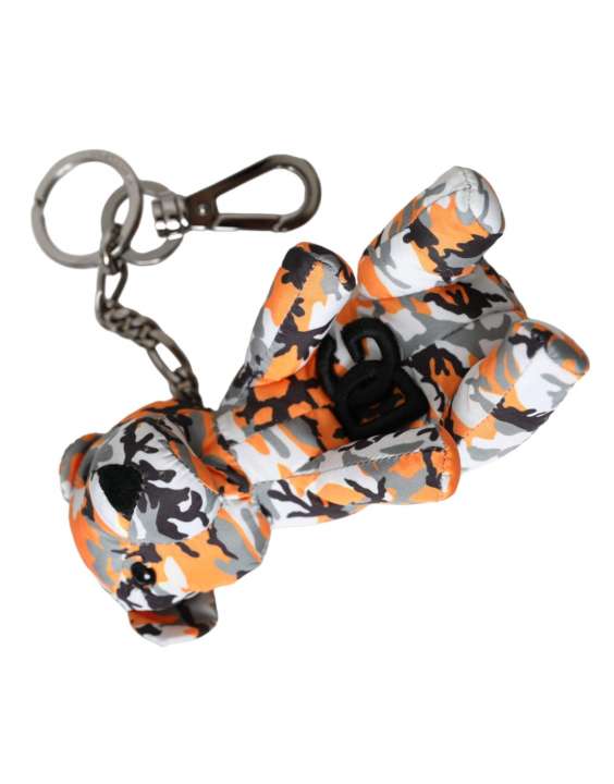 Priser på Dolce & Gabbana Multicolor Camouflage Animal Silhouette Keychain Keyring