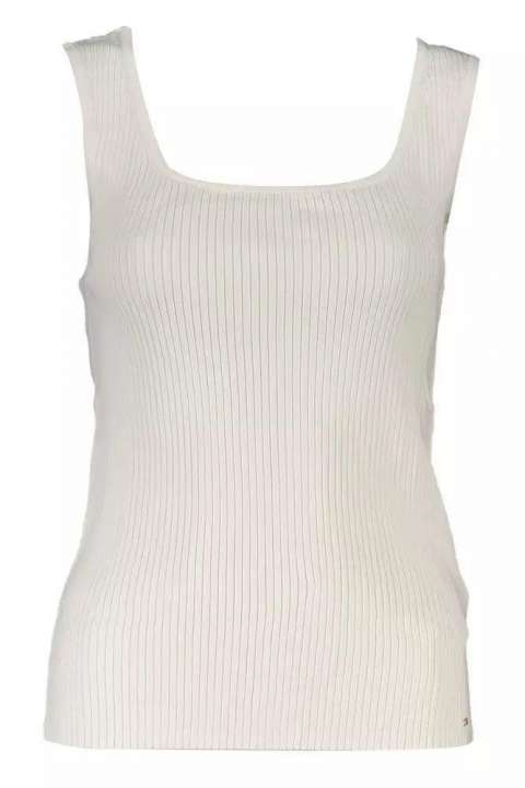 Priser på Tommy Hilfiger Elegant White Tank Top with Contrasting Details