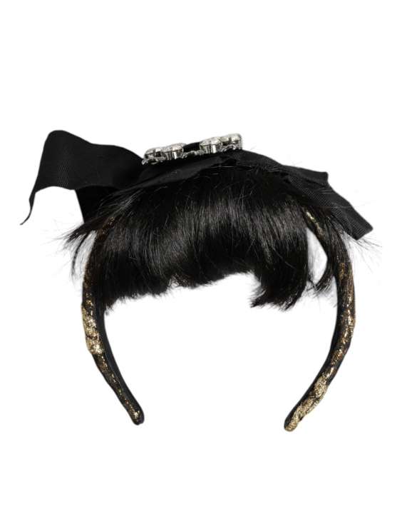 Priser på Dolce & Gabbana Black Hair Parrucchiera Crystal Headband Diadem