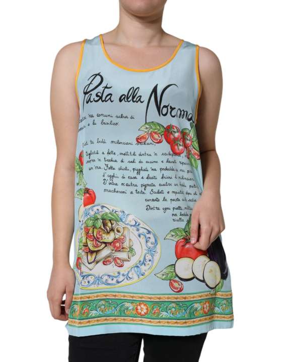 Priser på Dolce & Gabbana Multicolor Pasta Alla Norma Print Tank Top