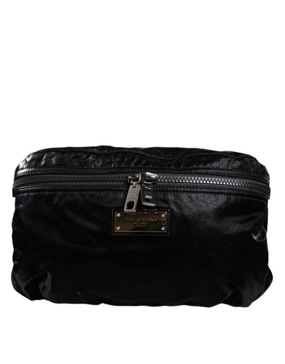 Priser på Dolce & Gabbana Black Nylon Fabric Belt Waist Fanny Pack Bag