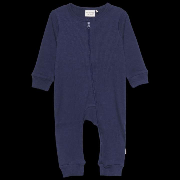 Priser på Minymo Baby Heldragt - Dark Navy - 50