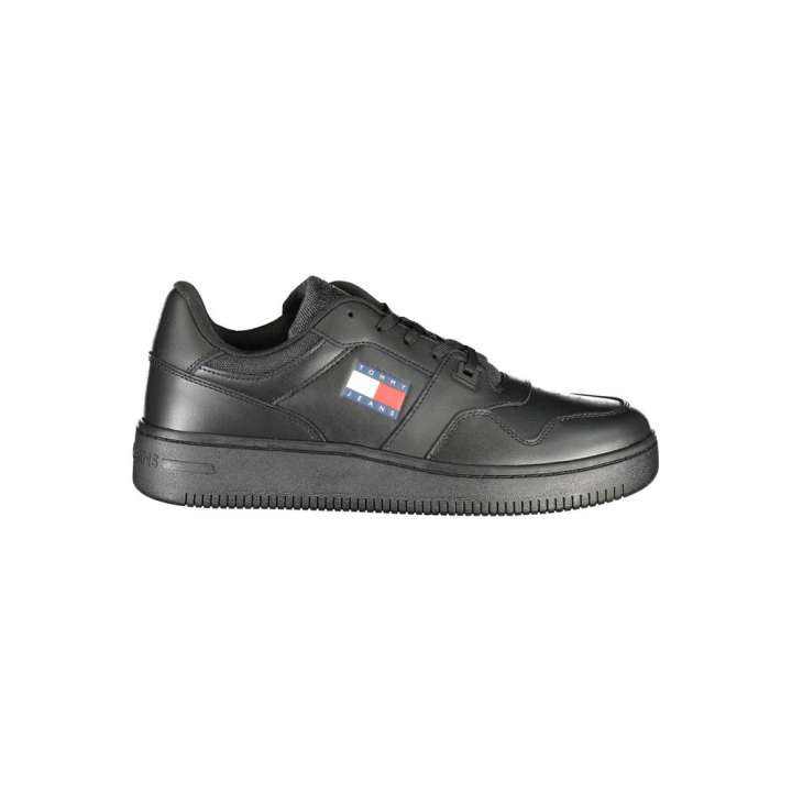 Priser på Tommy Hilfiger Black Polyester Sneakers