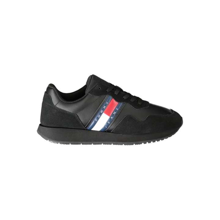 Priser på Tommy Hilfiger Black Polyester Sneakers