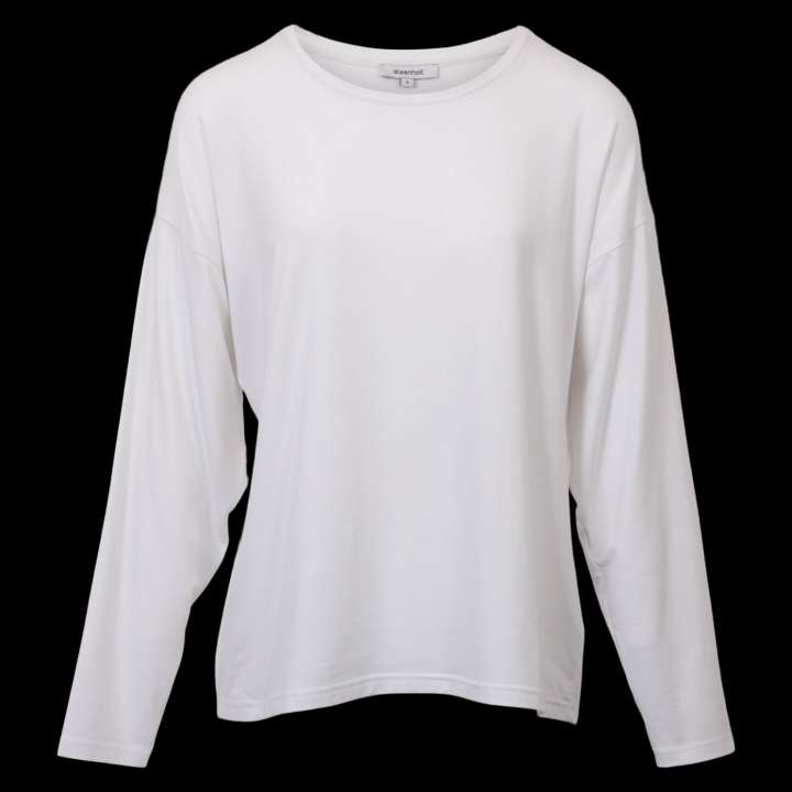 Priser på Steenholt Joan Dame Langærmet t-shirt - Bright White - M