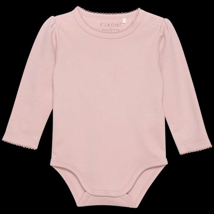 Priser på Fixoni Baby Body i økologisk bomuld - Misty Rose - 50