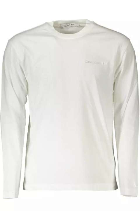 Priser på Calvin Klein White Cotton Herre T-Shirt