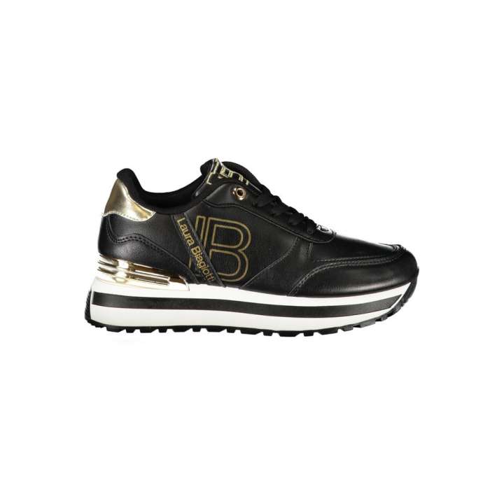 Priser på Laura Biagiotti Black Polyester Sneakers