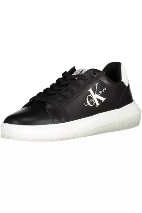 Priser på Calvin Klein Eco-Conscious Black Sneakers with Logo Accent