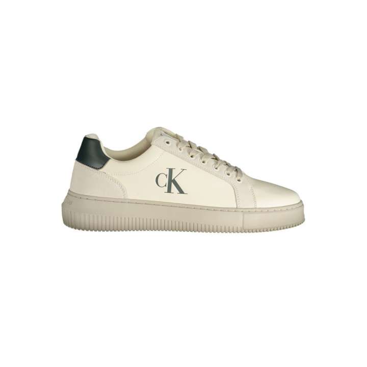 Priser på Calvin Klein White Polyester Sneakers