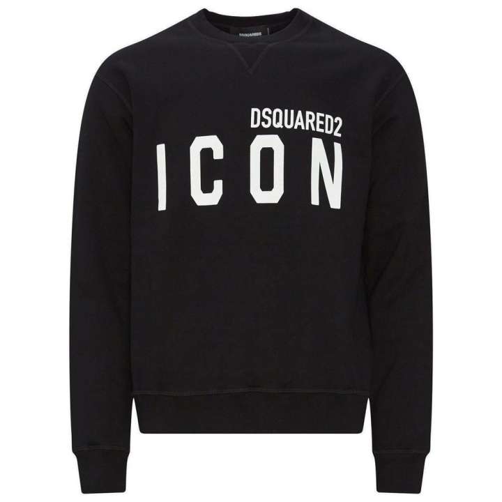 Priser på Dsquared2 Black Cotton Sweater