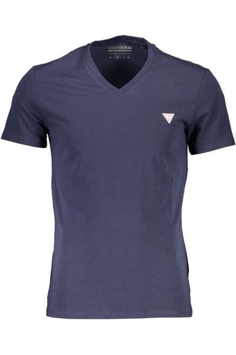 Priser på Guess Jeans Blue Cotton Herre T-Shirt