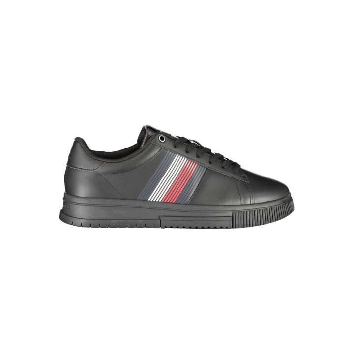 Priser på Tommy Hilfiger Black Polyester Sneakers