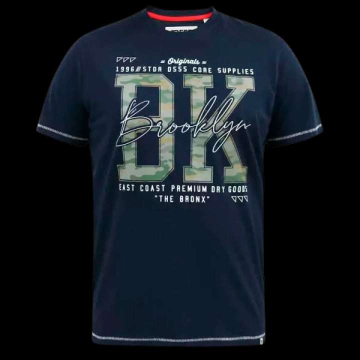 Priser på D5555 Herre T-shirt - Navy - 10XL