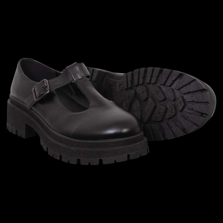 Priser på Chunky Mary Jane Dame Loafers - Sort - 36