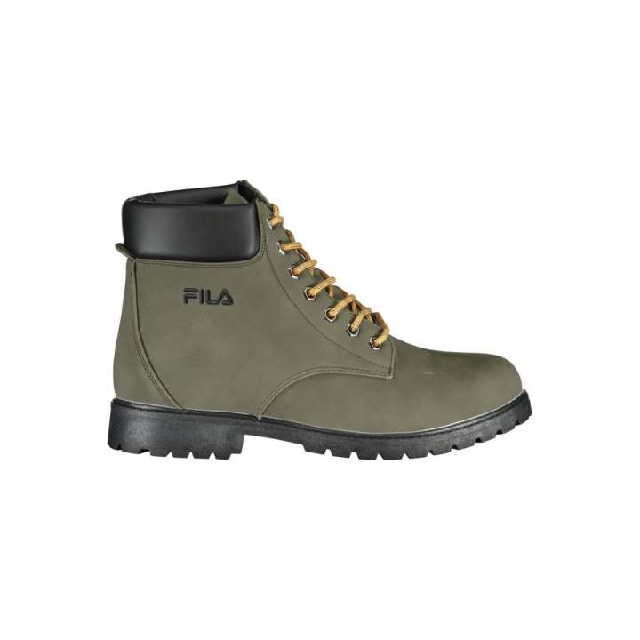 Priser på Fila Chic Green Laced Boots with Contrast Embroidery