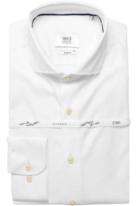 Priser på Eterna Jersey Skjorte Slim Fit 1863 Premium 2159 Ys82 00_39/m