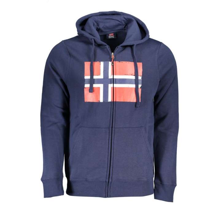 Priser på Norway 1963 Elevated Casual Hooded Sweatshirt in Blue