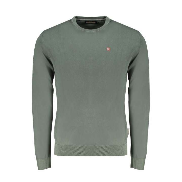 Priser på Napapijri Green Cotton Sweater