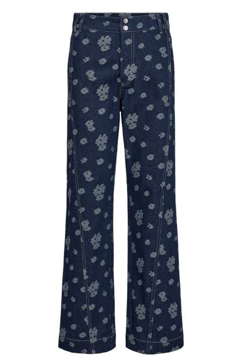 Priser på Nümph - Bukser - Nuezra Pants - Medium Blue Denim