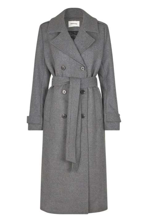 Priser på Modström - Jakke - ShayMD Coat - Dark Grey Melange