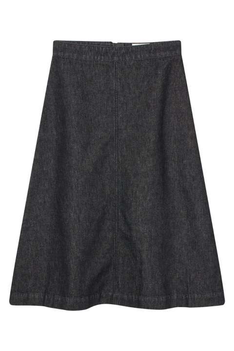 Priser på Mads Nørgaard - Nederdel - Dark Denim Stellar Skirt - Black