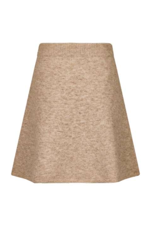 Priser på Neo Noir - Nederdel - Gisa Knit Skirt - Sand Melange