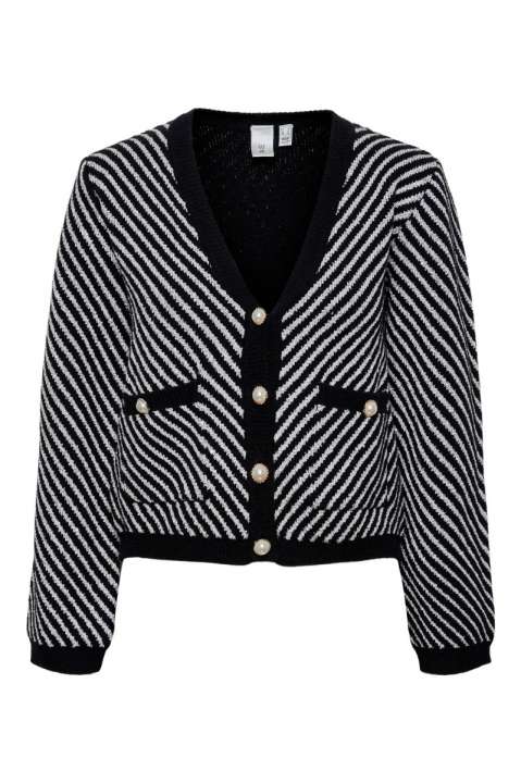 Priser på Y.A.S - Cardigan - Yascharla Ls Sequin Knit Cardigan - Black