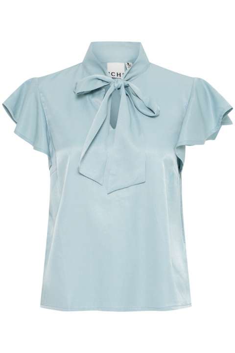 Priser på Ichi - Bluse - IX Stinea SS - Aqua Gray