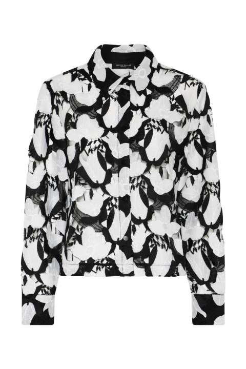 Priser på Bruuns Bazaar - Skjorte - Women BellflowerBBFeruze Shirt - Black/White (Levering midt december)