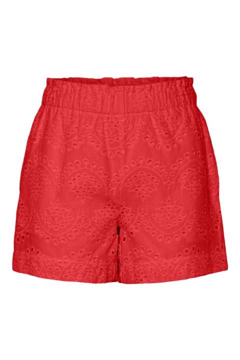 Priser på Pieces - Shorts - PC Vilde MW Shorts - Poppy Red