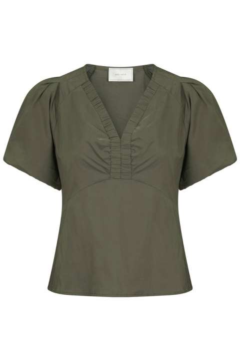 Priser på Neo Noir - Bluse - Irina Poplin Blouse - Army