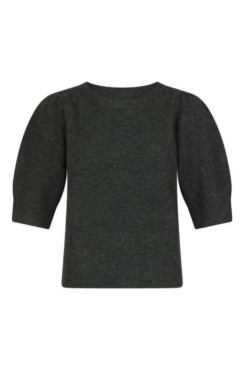 Priser på Neo Noir - Strik - Martha Bow Knit Tee - Antracit