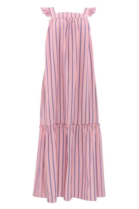 Priser på Continue - Kjole - Lulu Stripe Dress - Stribe Pink